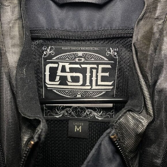 Castle Black Moto Full Zip Jacket - Picture 3 of 4